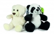 Plush panda beer zwart wit 15cm - 12 STUKS