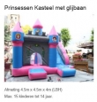 Prinsessen kasteel met glijbaan